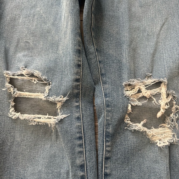 Good American Women's Distressed Denim Blue Jeans Size 10/30 GVL67T - Picture 5 of 13